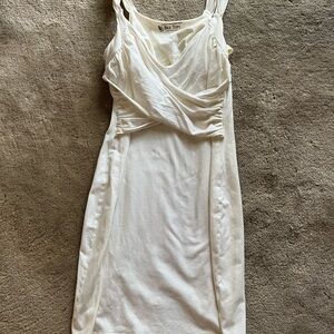 Victoria's Secret Asymmetrical White Sheath Dress Cocktail